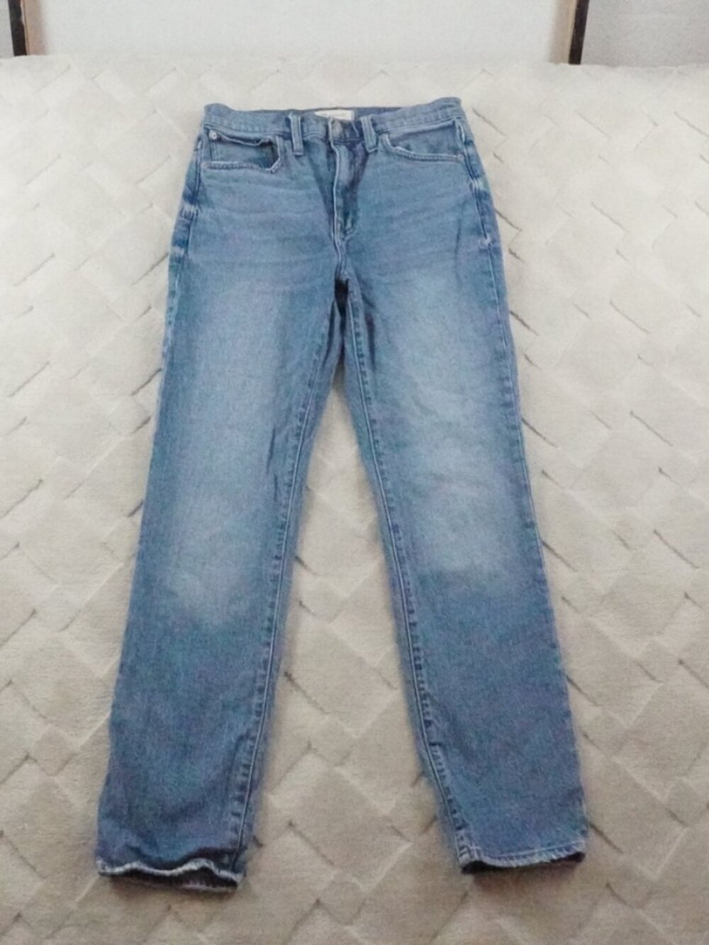 Madewell The High Rise Slim Boy Jean Womens 26 Blue Rigid Denim